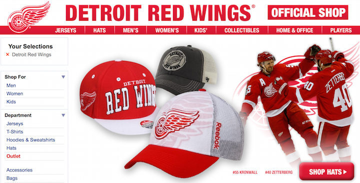 detroit red wings cyber monday deals